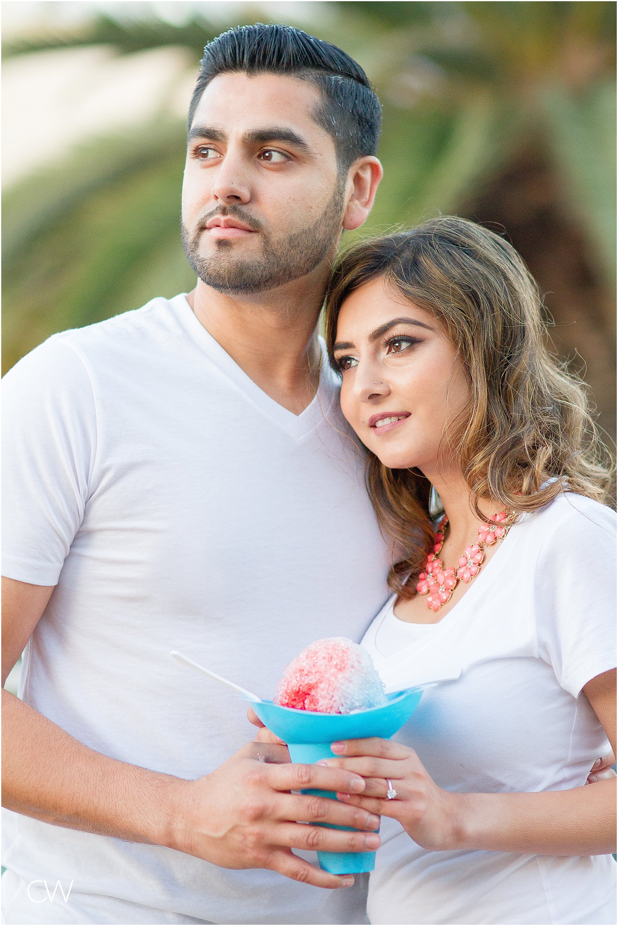 Santa Monica Pier engagement photography