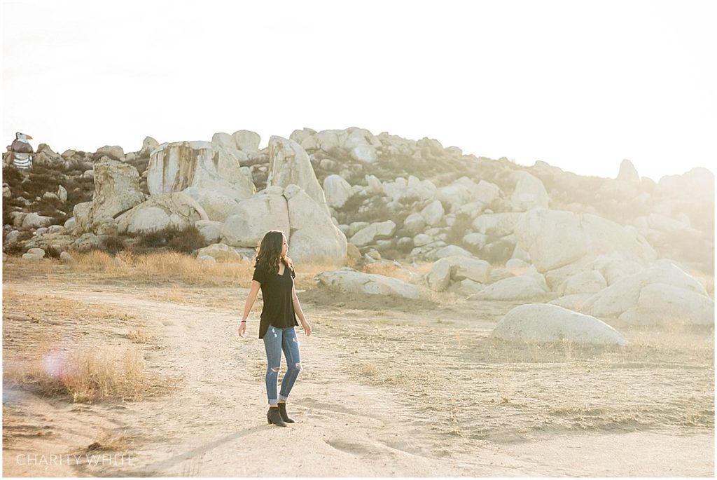 Portrait Photography of Girl in the desert in Menifee, Southern California