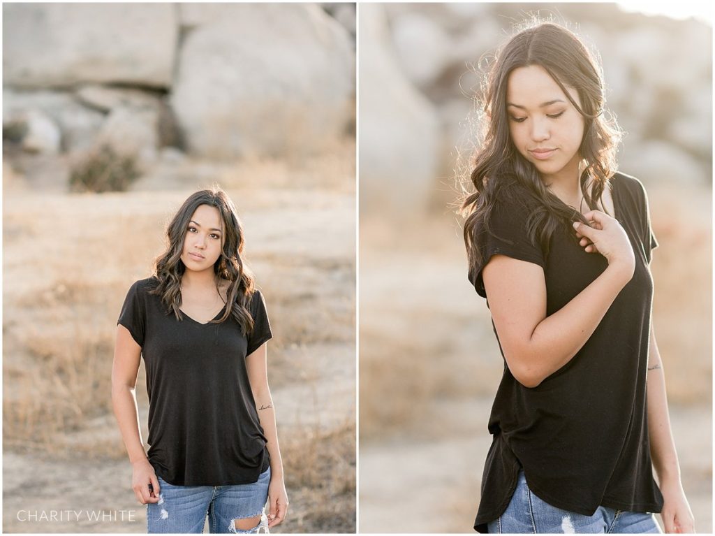 Portrait Photography of Girl in the desert in Menifee, Southern California