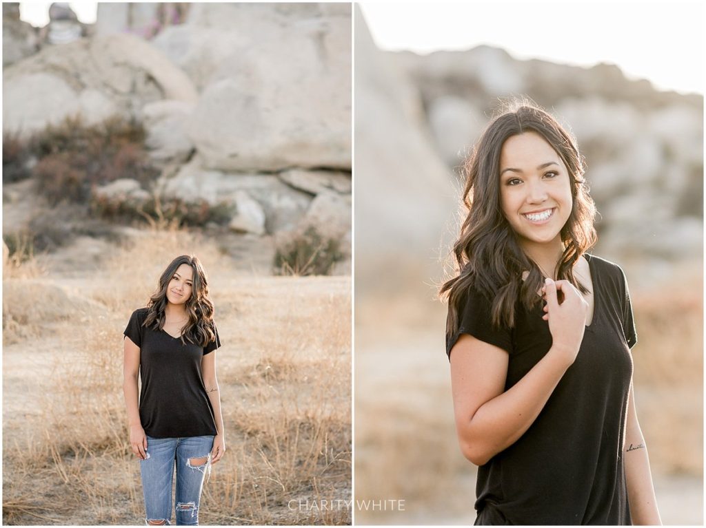 Portrait Photography of Girl in the desert in Menifee, Southern California