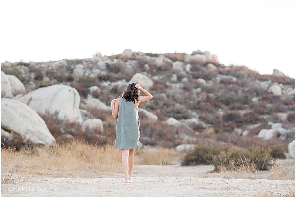 Portrait Photography of Girl in the desert in Menifee, Southern California