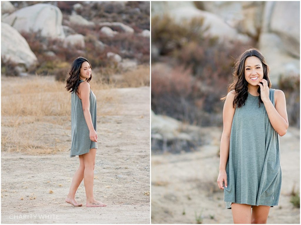 Portrait Photography of Girl in the desert in Menifee, Southern California