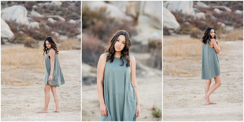 Portrait Photography of Girl in the desert in Menifee, Southern California