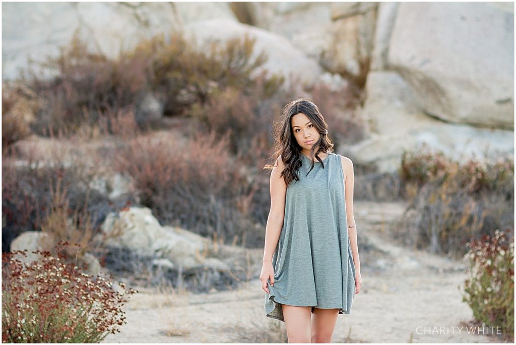 Portrait Photography of Girl in the desert in Menifee, Southern California