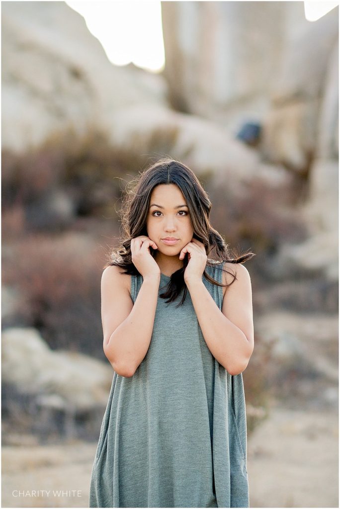 Portrait Photography of Girl in the desert in Menifee, Southern California