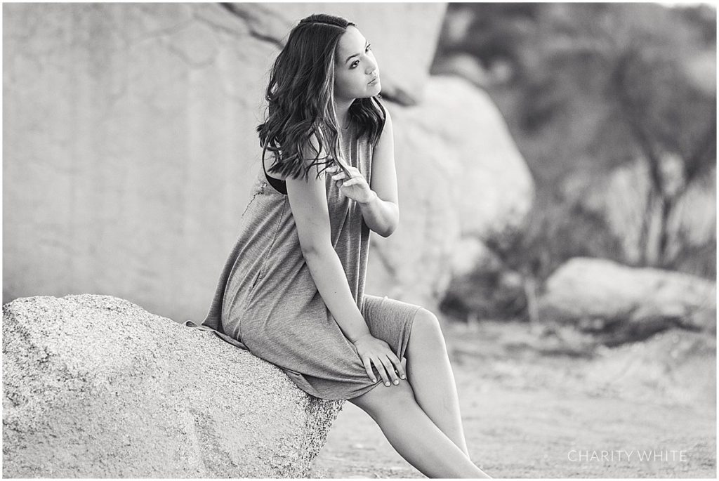 Portrait Photography of Girl in the desert in Menifee, Southern California