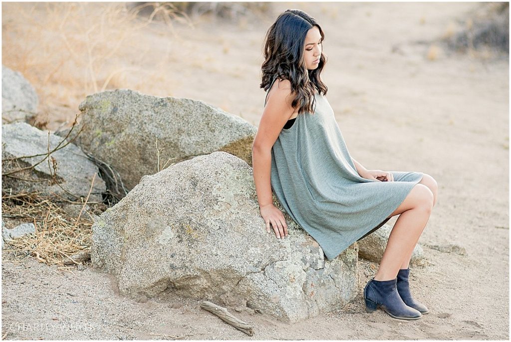 Portrait Photography of Girl in the desert in Menifee, Southern California