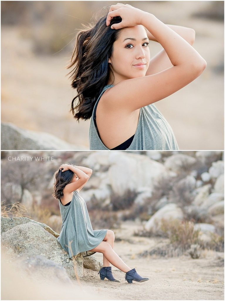 Portrait Photography of Girl in the desert in Menifee, Southern California