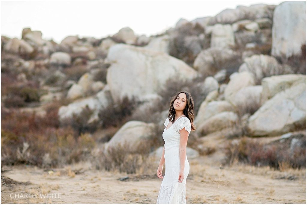 Portrait Photography of Girl in the desert in Menifee, Southern California