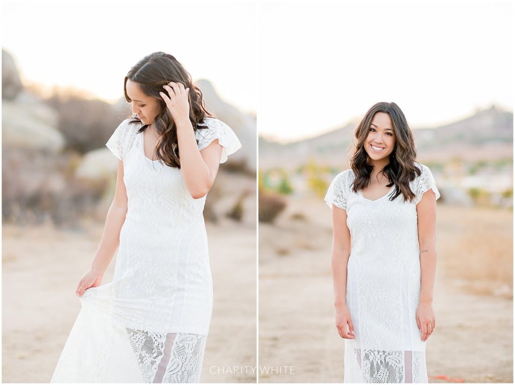 Portrait Photography of Girl in the desert in Menifee, Southern California