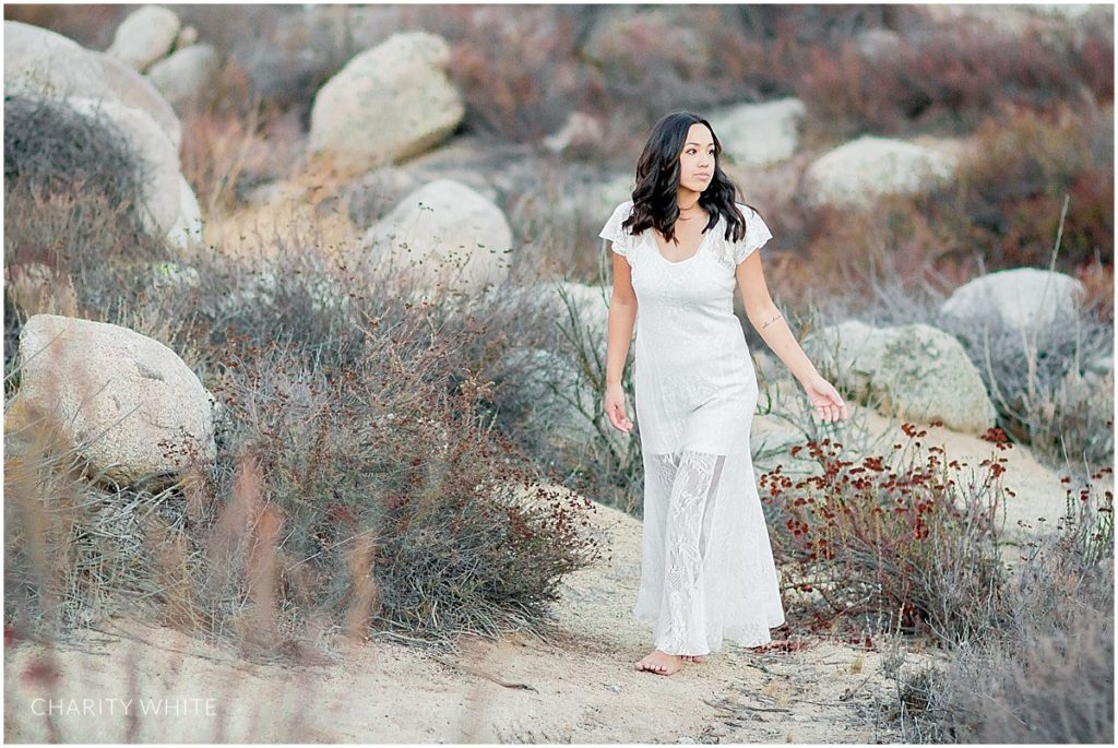 Portrait Photography of Girl in the desert in Menifee, Southern California