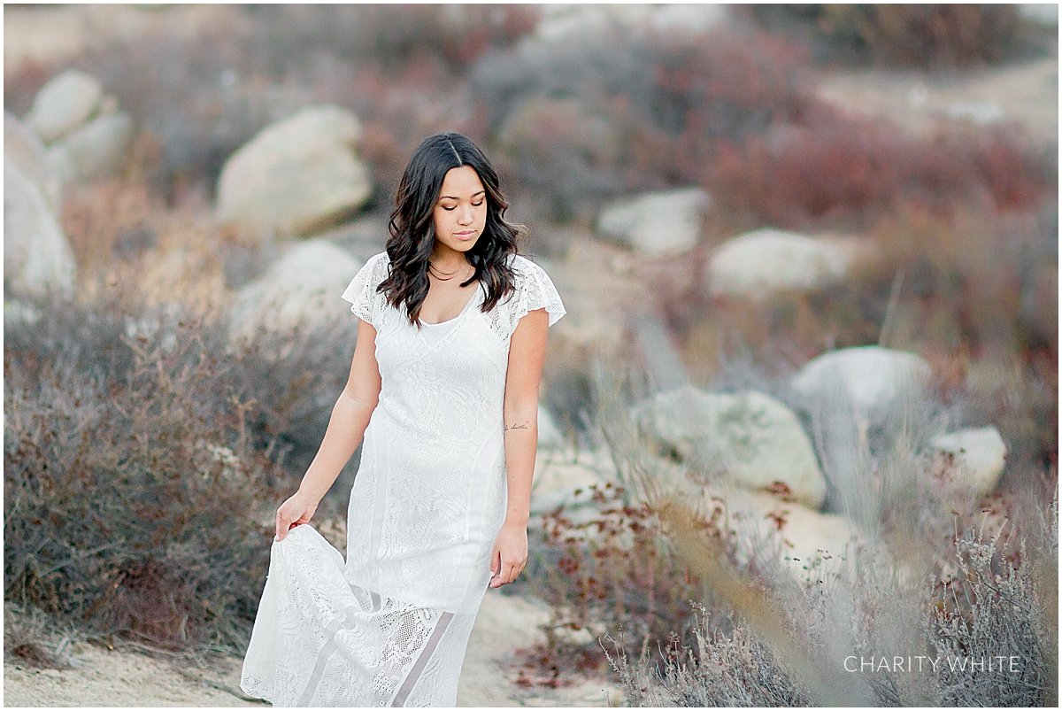Portrait Photography of Girl in the desert in Menifee, Southern California