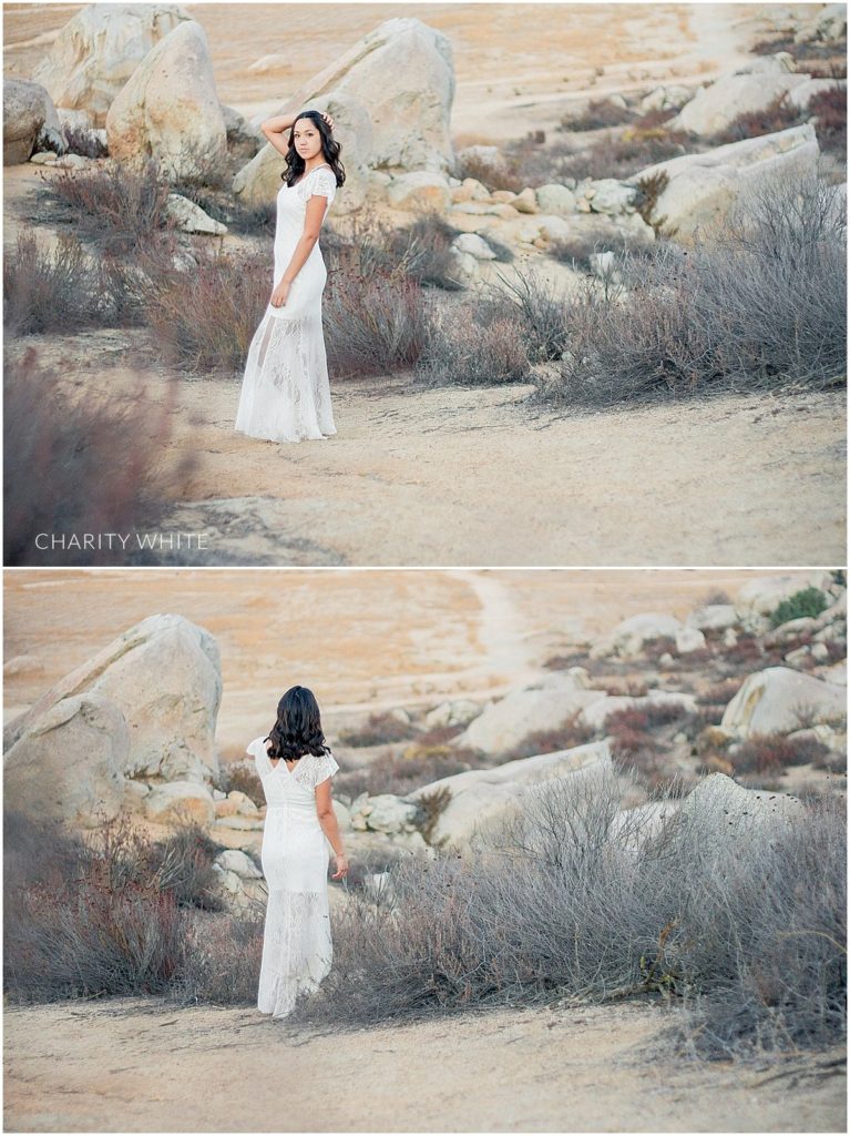 Portrait Photography of Girl in the desert in Menifee, Southern California