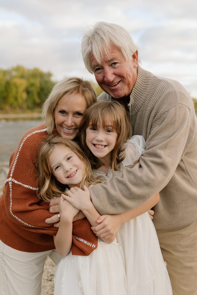 Family photo at Fabyan Forest Preserve in Geneva Illinois by Charity White Photography